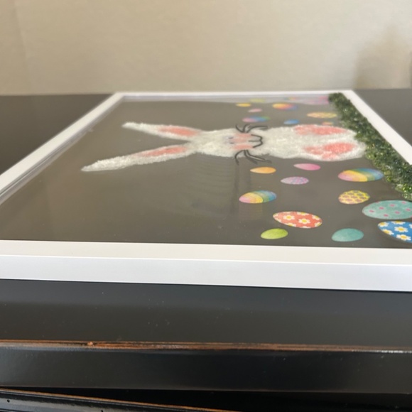 Easter Bunny Crushed Glass Resin Art Frame. NWOT - Picture 9 of 9